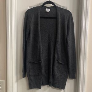 Old Navy Dark Gray Open Front Cardigan